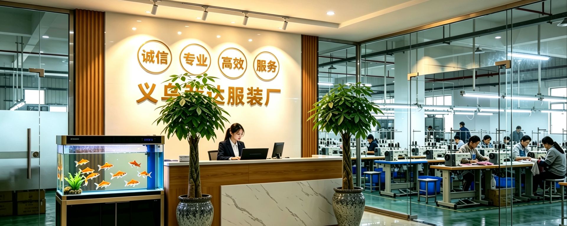 Hongda Factory tour video — office showroom, packaging, material and production areas